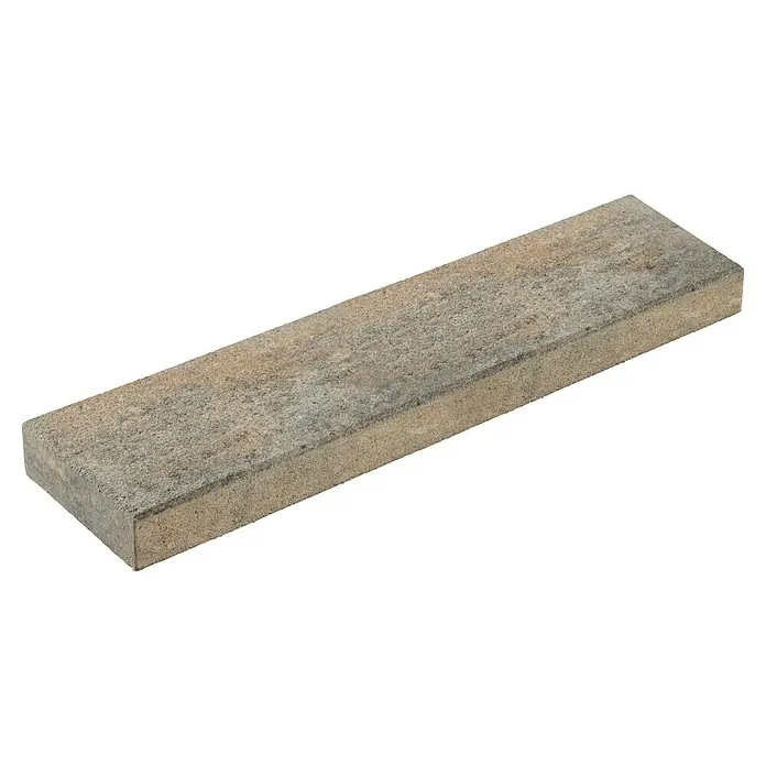 Diephaus Palisade Niles - 100 x 25 x 8 cm, Muschelkalk, Beton - Ein einzelner Pflasterstein in einem natürlichen Farbton, ideal für die Gestaltung von Wegen und Terrassen im Außenbereich.