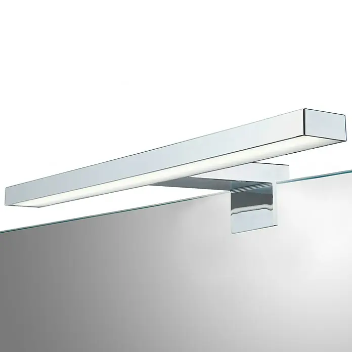 Camargue LED-Spiegelleuchte Mira - 5 W, 230 V - Eine moderne Chrom-Spiegelleuchte, die helles, weißes Licht spendet und sich ideal für Badezimmer eignet. Sie sorgt für eine optimale Ausleuchtung.