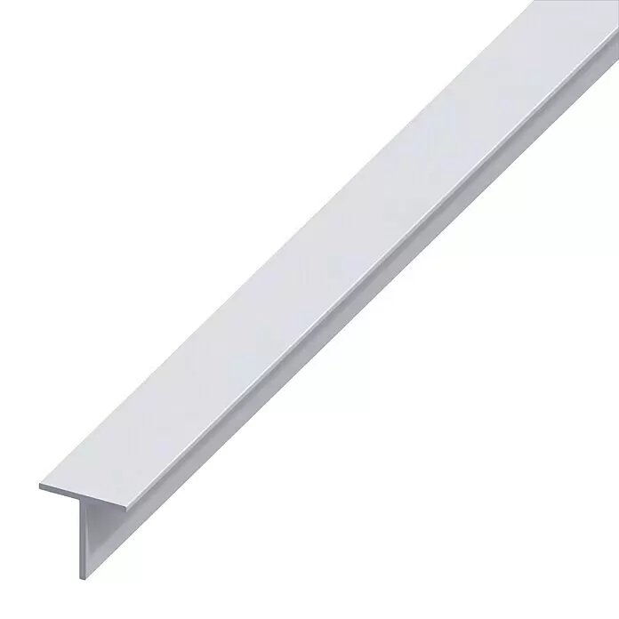 Kantoflex T-Profil - 2.000 x 20 x 20 mm, Stärke: 1,5 mm, Silber - Linke Seitenansicht