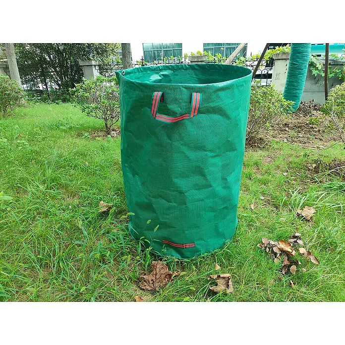 Gardol Gartenabfallsack - Fassungsvermögen: 500 l - Grüner Gartensack aus robustem Material mit Tragegriffen, ideal für Laub und Gartenabfälle.