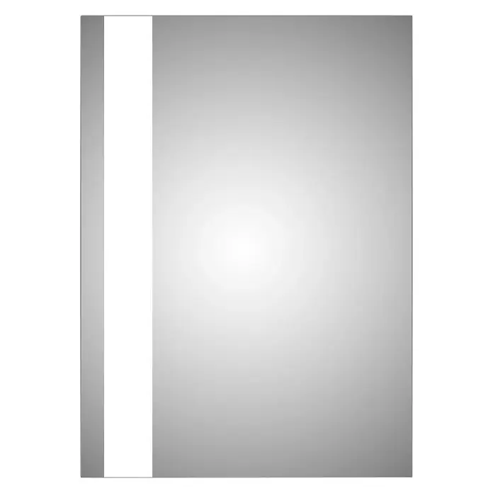 DSK Lichtspiegel Chrystal Light - 50 x 70 cm, Leuchtmittel - Elegantes rechteckiges LED-beleuchtetes Badezimmerspiegeldesign, das jedem Badezimmer einen modernen Touch verleiht.