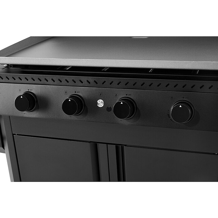 Kingstone Plancha-grill Pro 4000 (Grilloppervlak (B x D): 87 x 54 cm, Zwart) | BAUHAUS