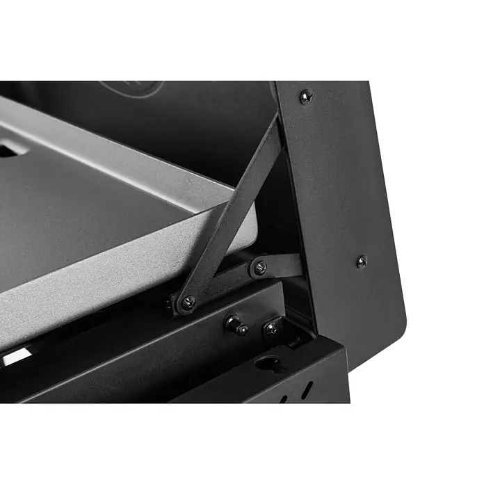 Kingstone Plancha-Grill Pro 4000 - Grillfläche (B x T): 87 x 54 cm, 16 kW, Anzahl Brenner: 4 Stk. - Detailaufnahme eines schwarzen Grillrosts, der Stabilität und Langlebigkeit verspricht.\n