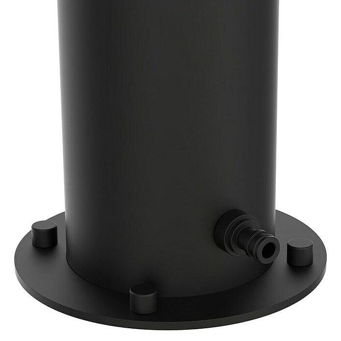 GardWell Solarni tuš Sol  (Visina: 220 cm, Plemeniti čelik, Crna, 16,5 l) | BAUHAUS