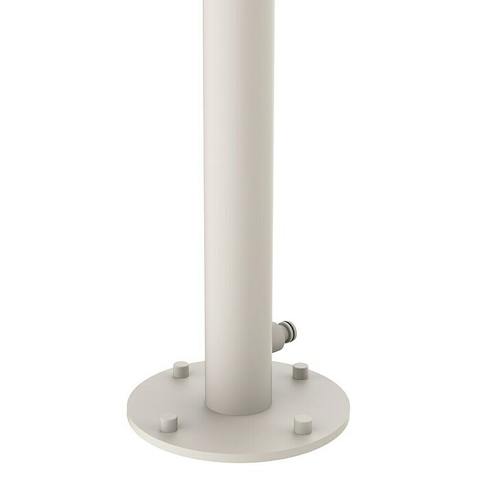 GardWell Pooldusche Curve (Höhe: 232 cm, Edelstahl, Light-Greige) | BAUHAUS