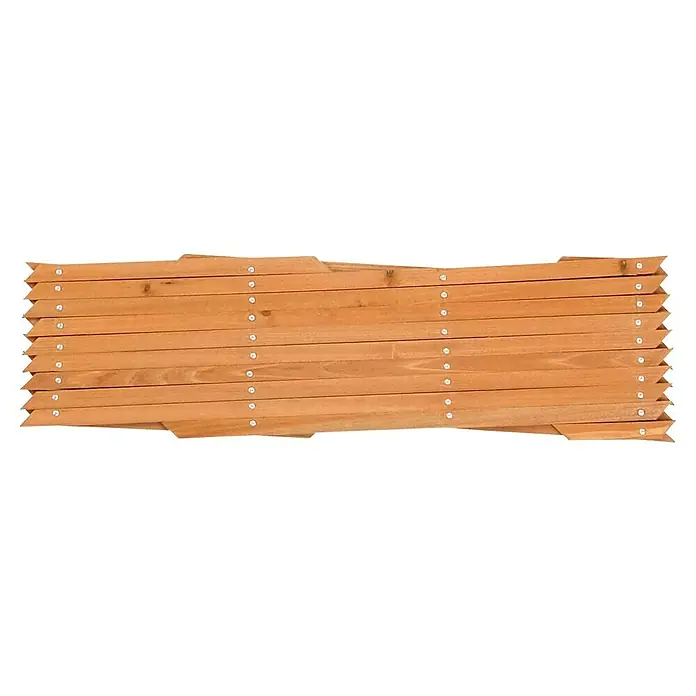 Bellissa Holz-Scherenspalier - 270 x 45 cm, Braun - Ein robustes Holzzaunelement, ideal zur flexiblen Abgrenzung und Gestaltung von Gartenbereichen mit seinen stabilen Holzlatten.