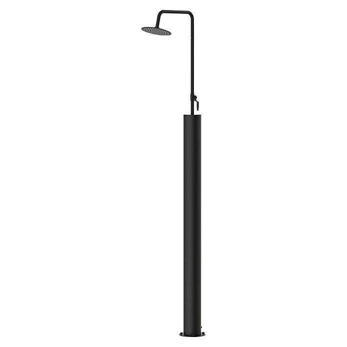 GardWell Solarni tuš Sol  (Visina: 220 cm, Plemeniti čelik, Crna, 16,5 l) | BAUHAUS