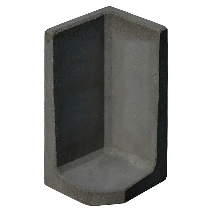 Diephaus L-Stein Ecke - 100 cm, 50 cm, Stärke: 7 cm, Anthrazit - Betoneckstück für den Außenbereich. Ideal zur Einfassung von Gärten oder als dekoratives Element im Landschaftsbau, robust und wetterbeständig.