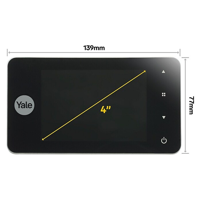 Yale Digitalno kukalo DDV-4500  (Debelina vrat: 38 mm - 110 mm, Tip ekrana: LCD zaslon) | 1341 - Tür- und Fenstersicherung | AAHD - Schlösser/Beschläge | AAH - Sicherheit | AA - Eisenwaren | A - Eisenwaren | BAUHAUS