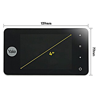 Yale Digitalna špijunka za vrata DDV-4500 (Debljina vrata: 38 mm - 110 mm, Vrsta zaslona: LCD zaslon)
