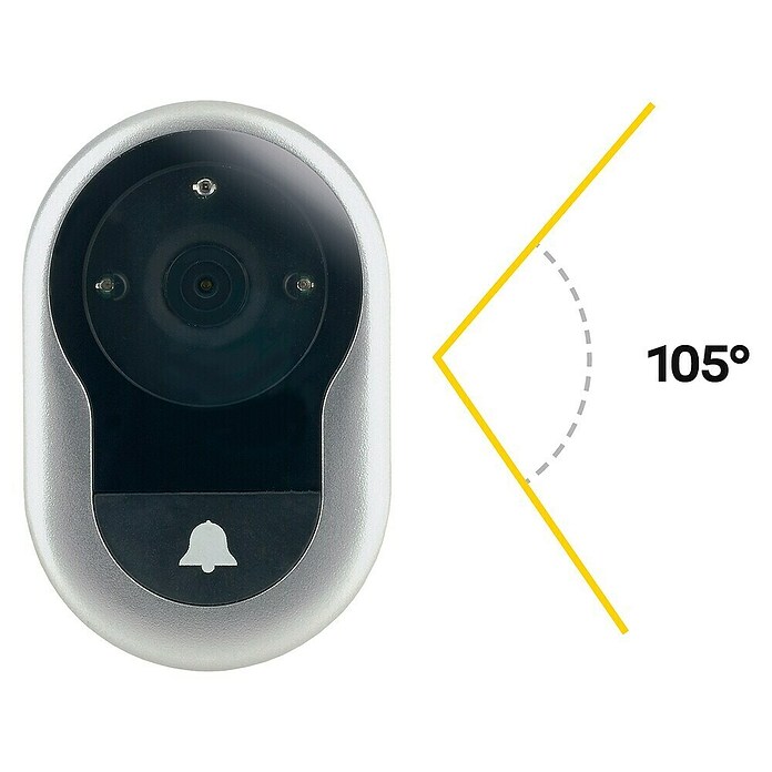 Yale Digitalno kukalo DDV-4500  (Debelina vrat: 38 mm - 110 mm, Tip ekrana: LCD zaslon) | 1341 - Tür- und Fenstersicherung | AAHD - Schlösser/Beschläge | AAH - Sicherheit | AA - Eisenwaren | A - Eisenwaren | BAUHAUS