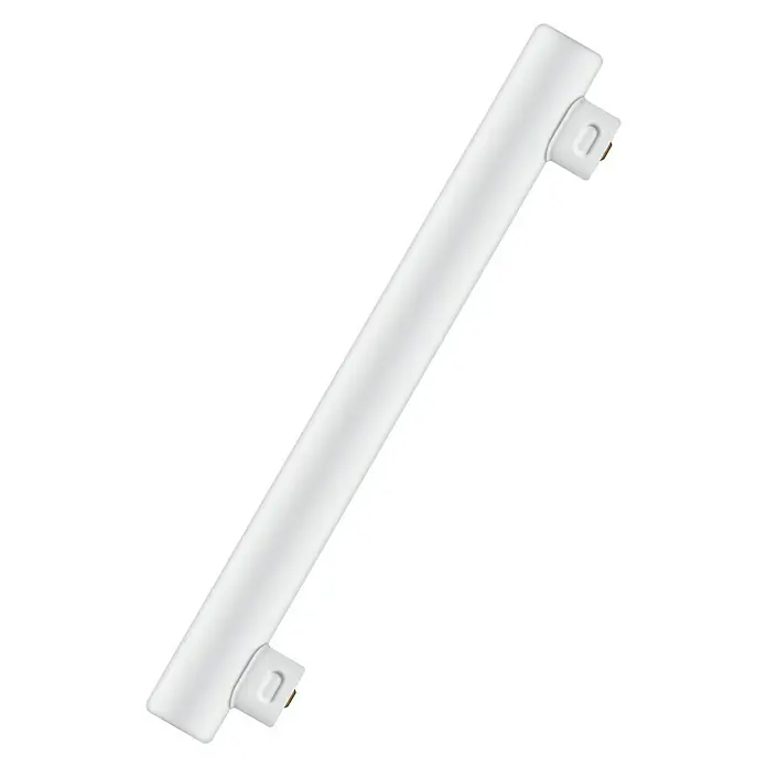 Osram Linienlampe LEDinestra - Länge: 300 mm, Warmweiß, 4,5 W, 250 lm, S14s - Eine weisse, längliche LED-Röhre mit Halterungen an beiden Enden für eine einfache Installation in Leuchten oder Lampen.
