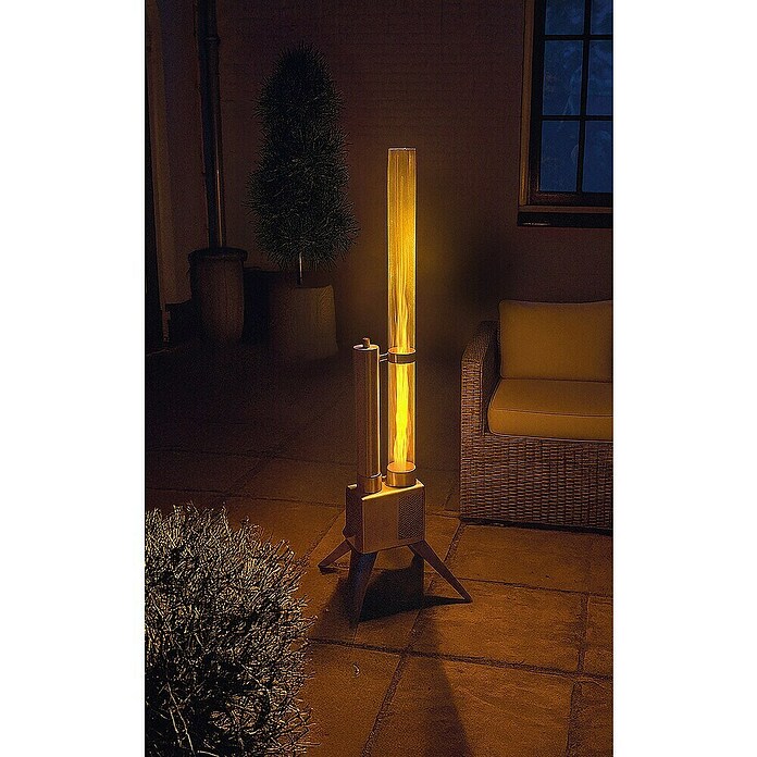 Terrasverwarmer Pellet Fancy Flames (Soort brandstof: Pellets, Roestvrij staal, Hoogte: 135 cm) | BAUHAUS