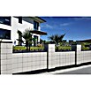 Gartenmauer Ambienta (40 x 20 x 20 cm, Weiß, Beton)