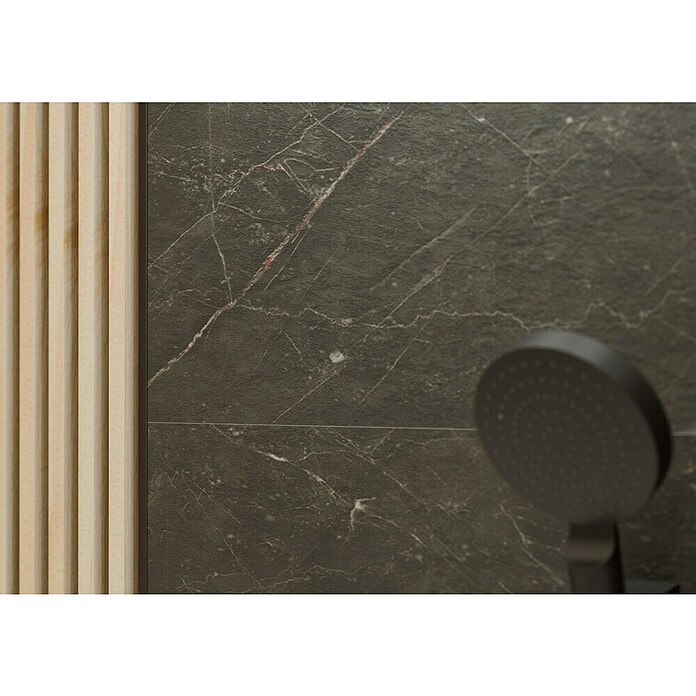 Wandpaneel Monreale Black (120 x 60 x 1,6 cm, Monreale Black, 4 st., Dikte: 4 mm) | BAUHAUS