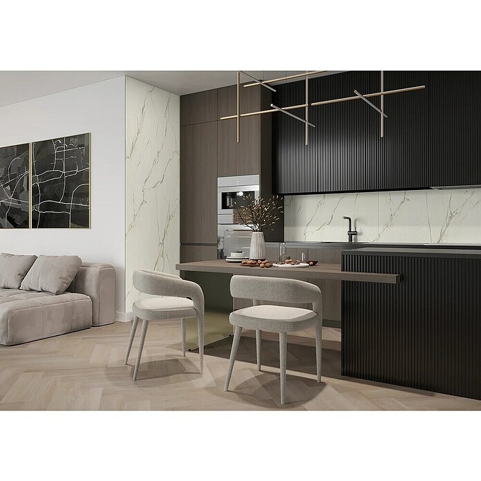 Wandpaneel Pietra Santa White (280 x 117,5 x 0,4 cm, Pietra Santa White, 1 st., Dikte: 4 mm) | BAUHAUS