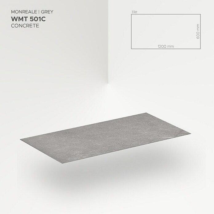 Wandpaneel Monreale Grey (120 x 60 x 1,6 cm, Monreale Grey, 4 st., Dikte: 4 mm) | BAUHAUS