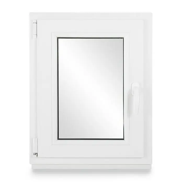 Kelderraam PVC draaibare kiep, 50x80 cm (BxH) 3-voudig glas DIN links Kelderraam PVC draaibare kiep, 50x80 cm (BxH) 3-voudig glas DIN links