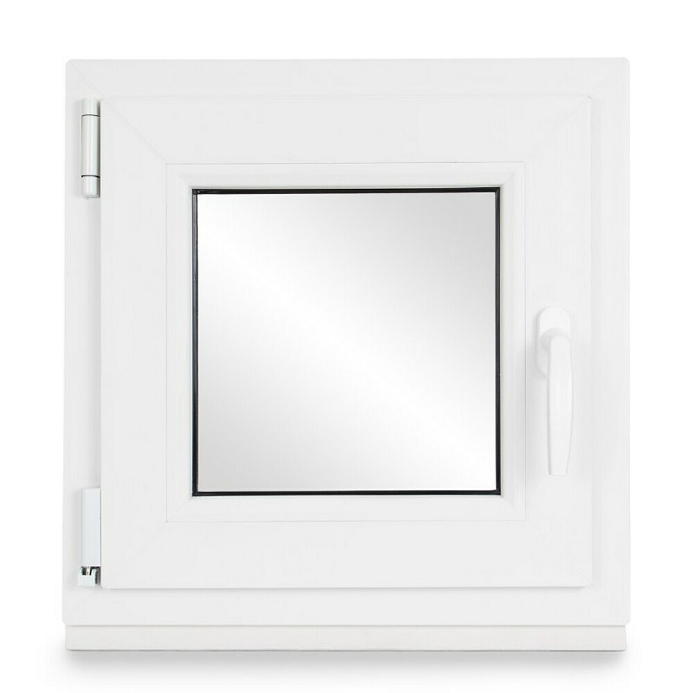 Kelder ramen - Plastic - venster - wit - BxH: 80 x 55 cm - DIN rechts - drievoudige beglazing - magazijn