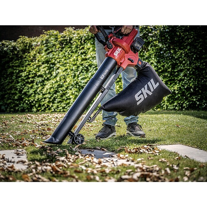 Skil PWRCore 20V Accubladzuiger/-bladblazer + Gratis Accu Compressor (20 V, Excl. accu, Blaasvolume: 720 m³/u, Blaassnelheid: 250 km/u) | BAUHAUS