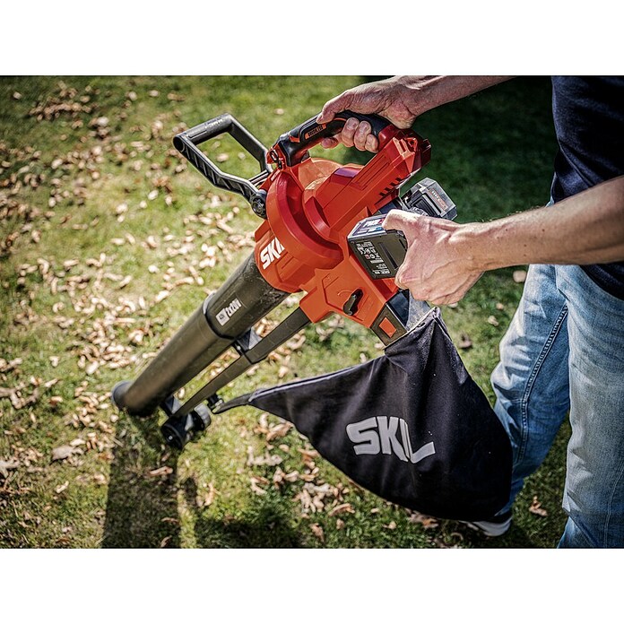 Skil PWRCore 20V Accubladzuiger/-bladblazer + Gratis Accu Compressor (20 V, Excl. accu, Blaasvolume: 720 m³/u, Blaassnelheid: 250 km/u) | BAUHAUS