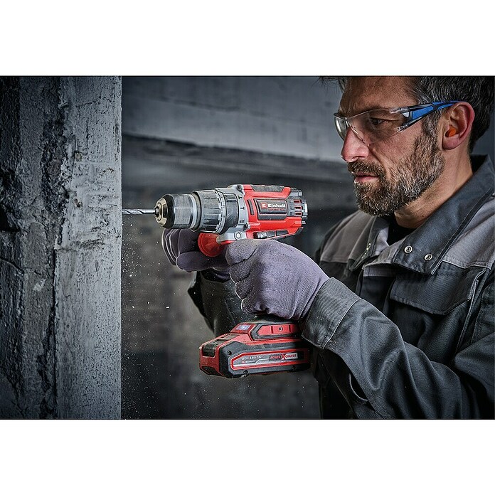 Einhell Power X-Change 18V Taladro atornillador percutor de batería TP-CD 18/70 Li-i BL (18 V, 1 batería, 3 Ah, 70 Nm) | BAUHAUS