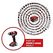 Einhell Power X-Change 18V Taladro atornillador percutor de batería TP-CD 18/50 Li-i BL (18 V, 2 baterías, 2 Ah, 50 Nm) | BAUHAUS