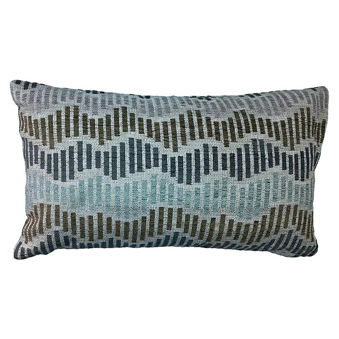 Cojín Ondas (Azul/Lino, 30 x 50 cm) | BAUHAUS