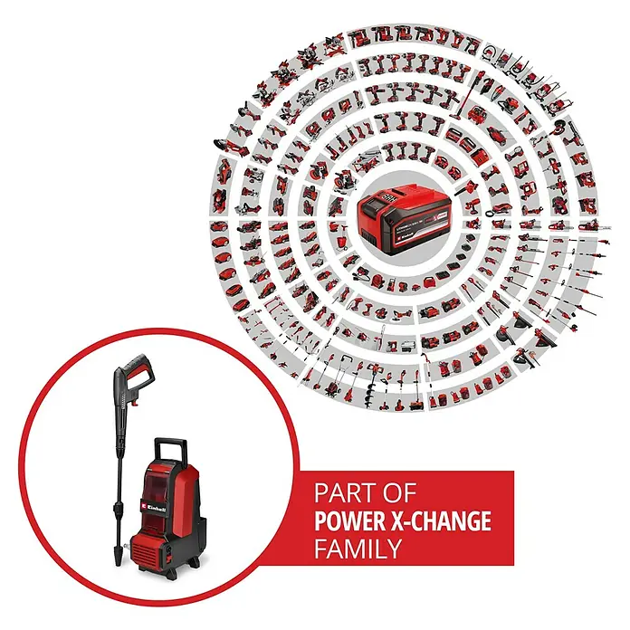 Einhell Power X-Change 18V Akku-Hochdruckreiniger Hypresso 36/105 - 36 V, Ohne Akku - Einhell Akku-Hochdruckreiniger: Teil der Power X-Change Familie, ideal für mobile Reinigungsarbeiten im Garten und rund ums Haus.