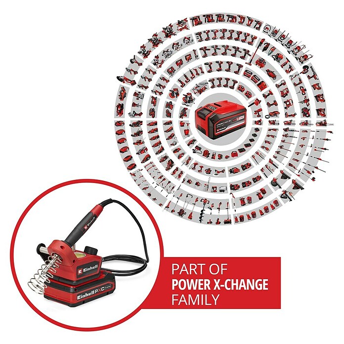 Einhell Power X-Change 18V Akumulatorski spajkalnik TE-SI 18/480 Li E-Solo  (18 V) | Akumulatorji in polnilniki | Dodatna oprema za stroje | Orodja in stroji | Izdelki | BAUHAUS