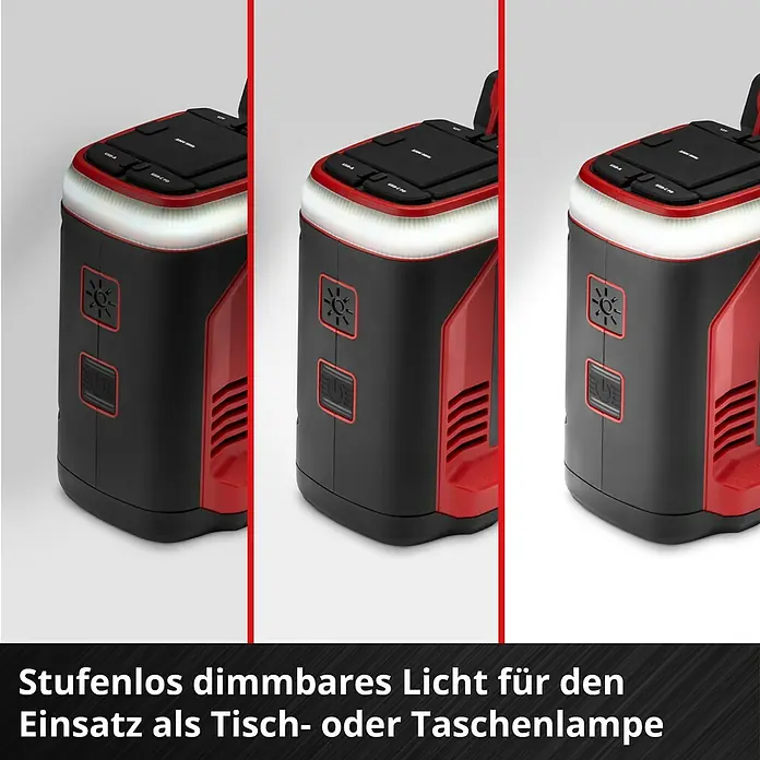 Einhell Power X-Change 18V Akku-Energiestation TE-ES 18/150/1 Li-C-Solo - 18 V, Ohne Akku - Stufenlos dimmbare Lampe mit Tisch- und Taschenlampenfunktion. Vielseitig und praktisch für jeden Bedarf.