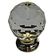 Meubelknop (Diameter: 30 mm, Acrylglas, Transparant)