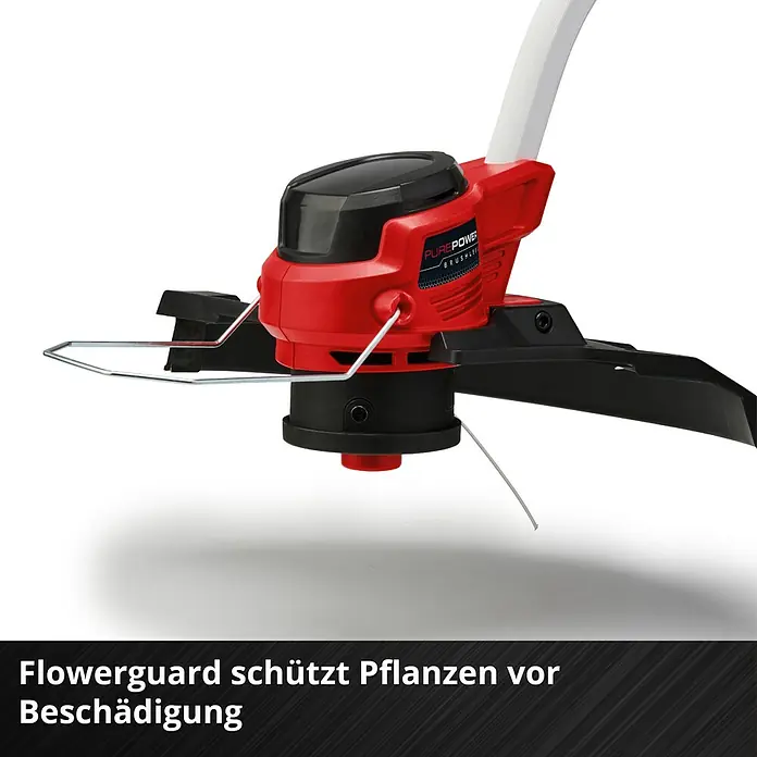 Einhell Professional Akku-Rasentrimmer GP-CT 36/35 Li BL - 36 V, Li-Ionen, Ohne Akku, Schnittbreite Faden: 35 cm - Blumenschutz schützt Pflanzen vor Beschädigung.