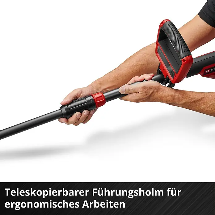 Einhell Power X-Change 18V Akku-Rasentrimmer GE-CT 18/25-1 - 18 V, Li-Ionen, Ohne Akku, Schnittbreite Messer: 25 cm, Schnittbreite Faden: 25 cm - Teleskopierbarer Führungsholm für ergonomisches Arbeiten.