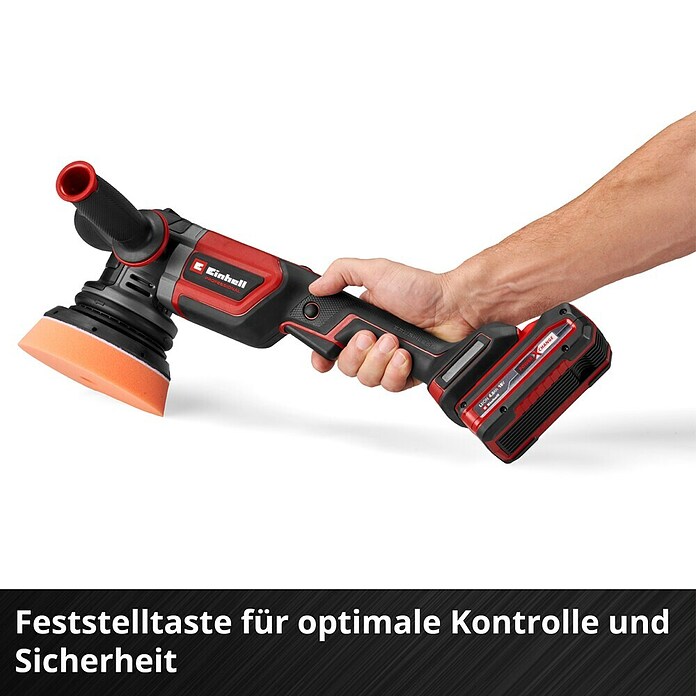 Einhell Power X-Change 18V Akku-Exzenterpolierer CP-EP 18/125 Li BL-Solo (18 V, Ohne Akku, Durchmesser Polierteller: 125 mm) | BAUHAUS