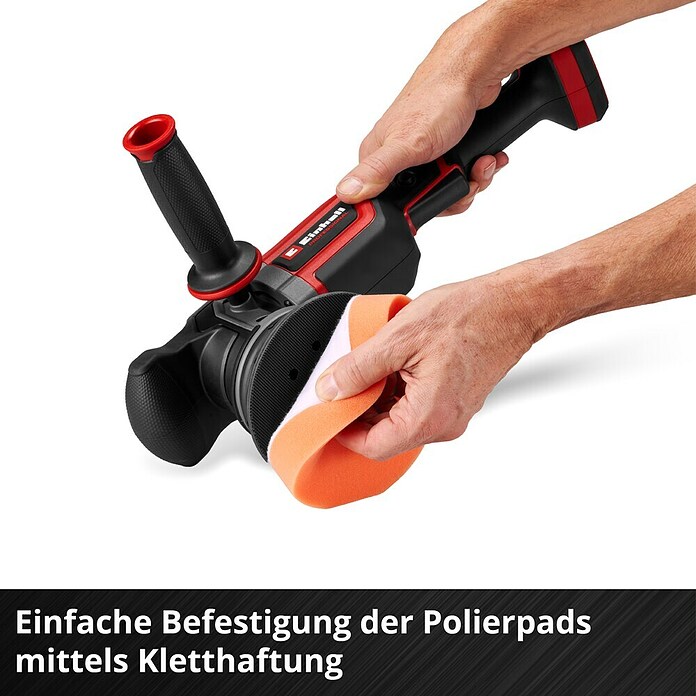 Einhell Power X-Change 18V Akku-Exzenterpolierer CP-EP 18/125 Li BL-Solo (18 V, Ohne Akku, Durchmesser Polierteller: 125 mm) | BAUHAUS