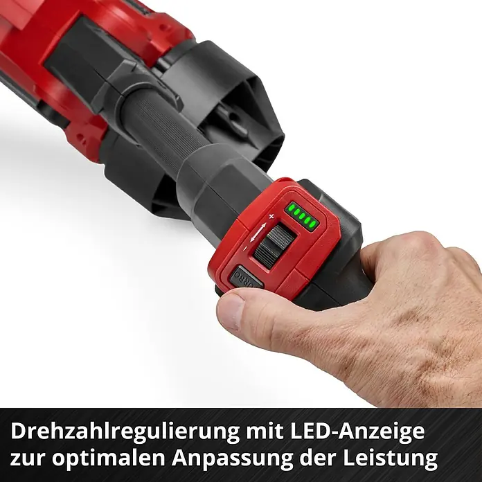 Einhell Professional Akku-Laubbläser GP-LB 36/270 LI - 36 V, Ohne Akku, Blasleistung: 1.100 m³/h, Blasgeschwindigkeit: 270 km/h - Drehzahlregulierung mit LED-Anzeige zur optimalen Anpassung der Leistung.