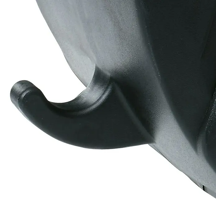 Einhell Druckluftschlauchtrommel TC-PH 150 - 15 m - Schwarzer Haken für eine sichere Befestigung, ideal für verschiedene Anwendungen und robustes Design.