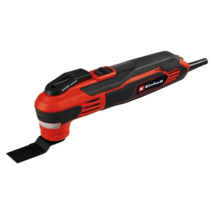 Einhell Elektro-Multifunktionswerkzeug TE-MG 350 EQ - 350 W, Sonstige - Abbildung eines Einhell Multifunktionswerkzeugs mit rotem und schwarzem Gehäuse, ideal für verschiedene DIY-Projekte.
