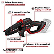 Einhell Professional Akku-Kettensäge GP-PS 18/20 LI (18 V, Li-Ionen, Ohne Akku, Schwertlänge: 19,2 cm) | BAUHAUS