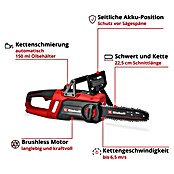 Einhell Power X-Change 18V Motosierra de batería GE-LC 18/25 Li (18 V, Iones de litio, Sin batería, Longitud de la cuchilla: 25 cm) | BAUHAUS