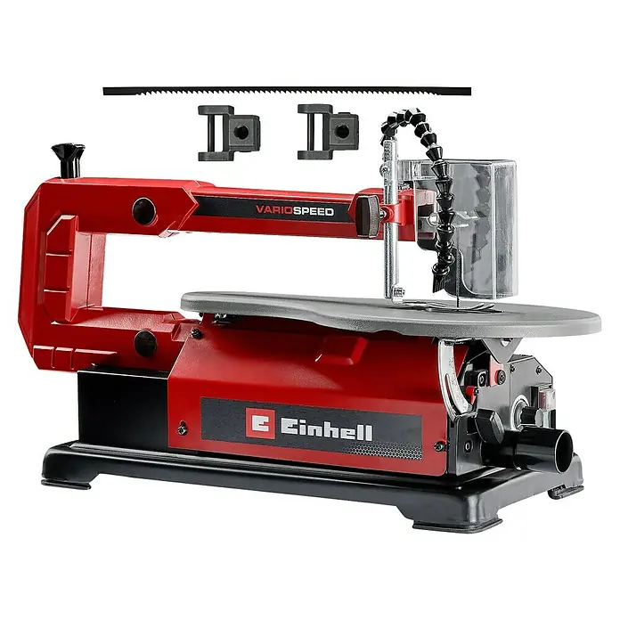 Einhell Dekupiersäge TC-SS 406 E - 120 W, 400 U/min - 1.600 U/min - Abbildung einer Einhell Dekupiersäge mit variabler Geschwindigkeit, ideal für präzise Holzarbeiten und Hobbyprojekte.