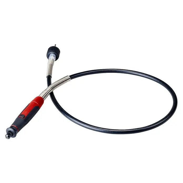 Einhell Schleif- & Gravurwerkzeug - 150 W, 10.000 U/min - 35.000 U/min - Ein flexibles Wellenwerkzeug mit rotem Griff und schwarzem Schlauch. Ideal für präzises Arbeiten an schwer zugänglichen Stellen.