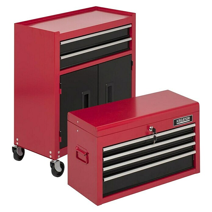 Kreator Carro portaherramientas KRT653005 (L x An x Al: 32,5 x 64 x 64 cm, Número de cajones: 6 ud.) | BAUHAUS