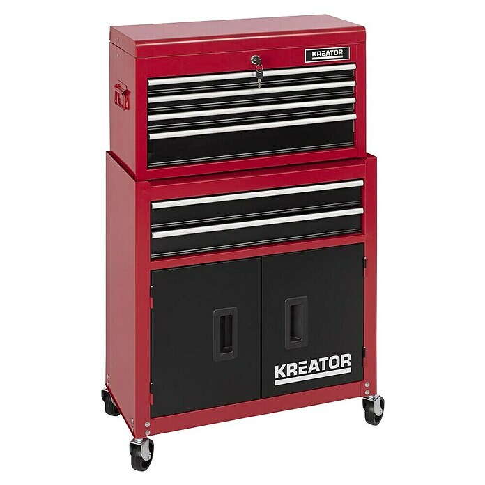 Kreator Carro portaherramientas KRT653005 (L x An x Al: 32,5 x 64 x 64 cm, Número de cajones: 6 ud.) | BAUHAUS