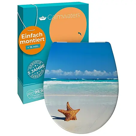 Calmwaters  WC-Sitz Motiv Seestern