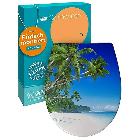 Calmwaters  WC-Sitz Motiv Palmenparadies