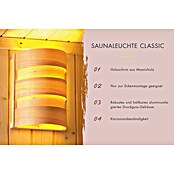 Karibu Saunaleuchte Plug & Play Classic (Max. Leistung: 40 W, Espenholz)