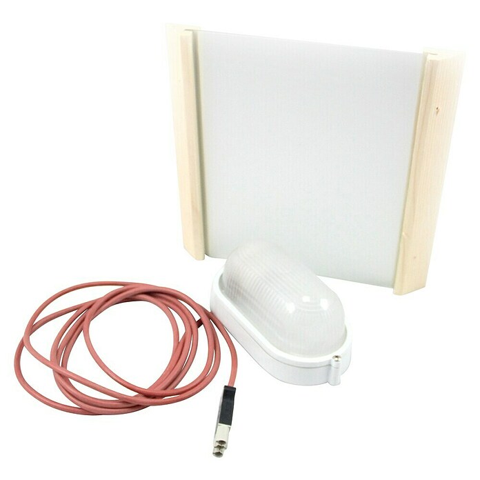 Karibu Saunaleuchte Plug & Play Premium (Max. Leistung: 40 W, Eckmontage)