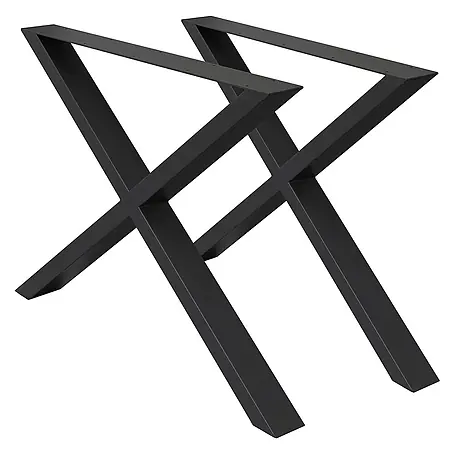 ECD Germany  Tischgestell Kreuzgestell Metall Tischkufen